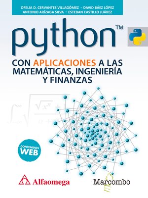 cover image of Python con aplicaciones a las matemáticas, ingeniería y finanzas